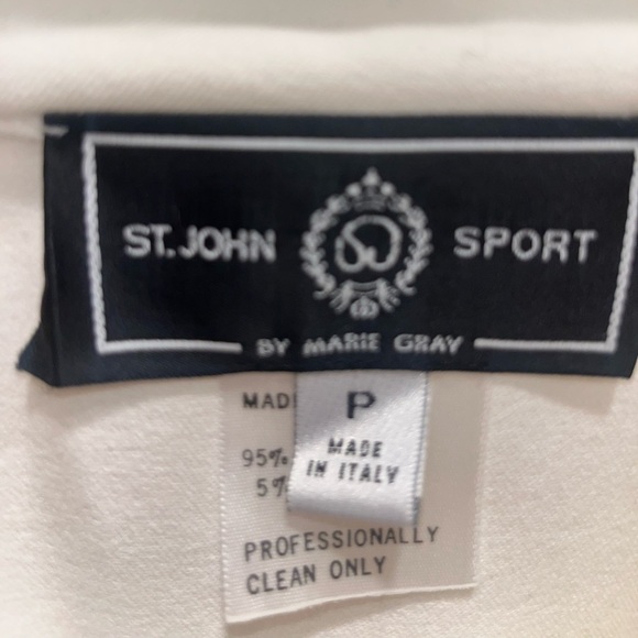 St. John Sport By Marie Gray Zip Up Made In Italy - Picture 3 of 4